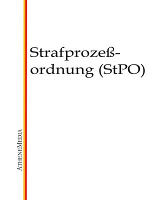 cover image of Strafprozessordnung (StPO)